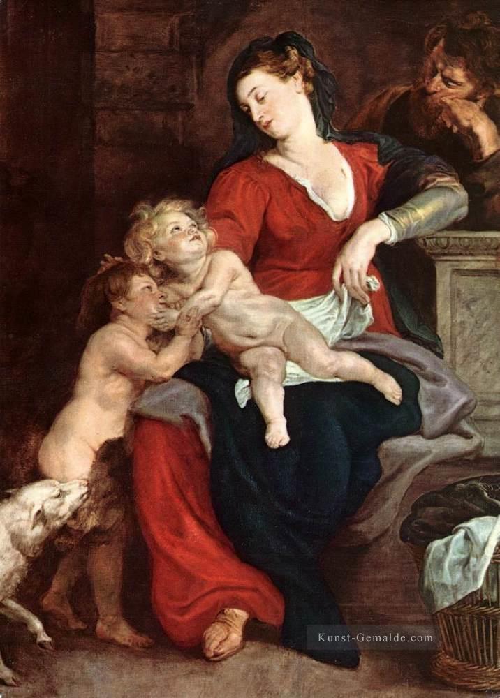 die Heilige Familie mit dem Korb Barock Peter Paul Rubens Ölgemälde
